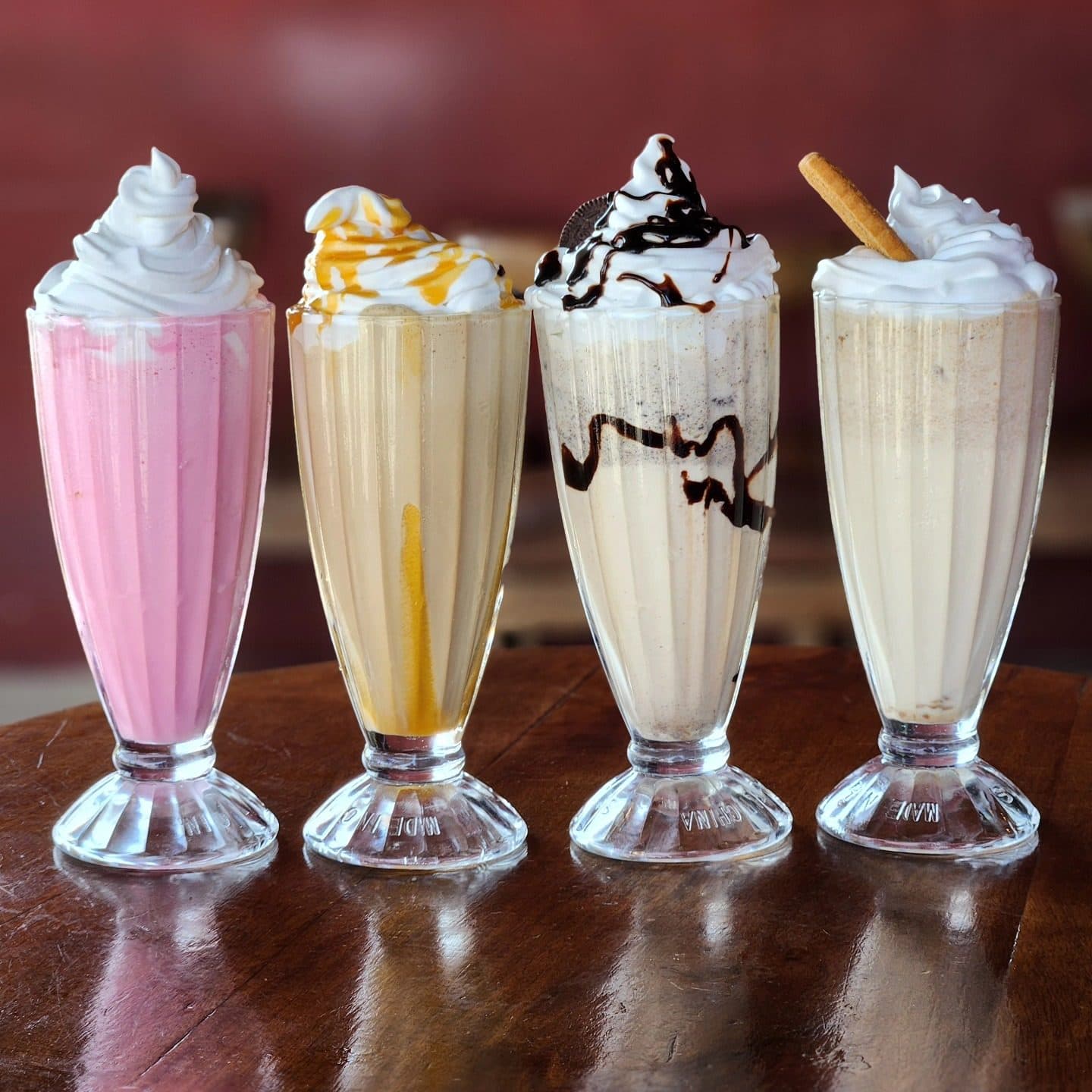 The milkshake line-up